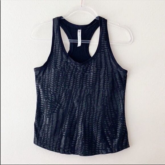 Fabletics Black Animal Foil Print Tank Top - Picture 3 of 7